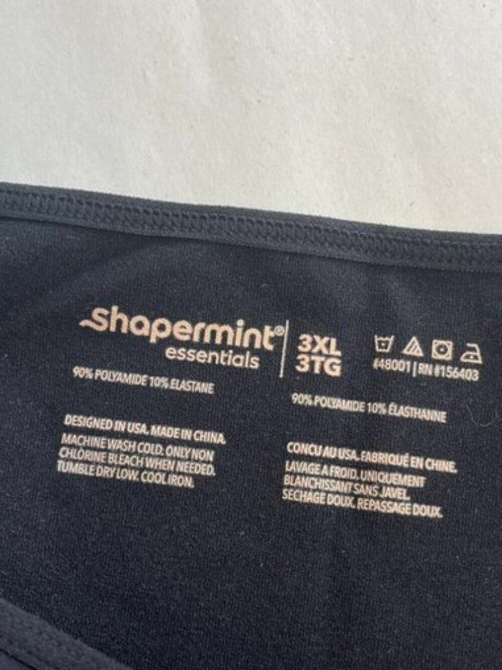 Shapermint Essentials Black Short Sleeve Shaping Tee 3XL NWT - Picture 10 of 12